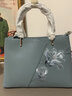 PmSix女包妈妈礼物送母亲实用中年女士大容量轻奢刺绣牛皮斜挎手提包 实拍图