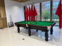 健英 JIANYING台球桌家用黑8美式标准桌球台室内中式八球桌球案JY206 9尺 红腿 实拍图