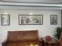 佳得雅新中式客厅装饰画沙发背景墙壁画字画山水画靠山图办公室风景挂画 八方来财A5 70*190cm宣纸锦绫+有机玻璃+胡桃色实木框（热卖款） 实拍图
