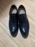 Walker Shop【品牌臻选】三接头皮鞋男新款牛皮商务正装鞋男大码搭扣孟克鞋男 黑色 39 实拍图