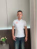 啄木鸟（TUCANO）2025夏季新款短袖t恤男潮牌潮流刺绣衣服修身社会小伙网红体恤衫 白色 2XL 实拍图