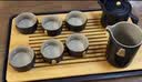 叁旬 锦绣茶具套装家用现代轻奢陶瓷茶杯干泡茶盘办公室整套功夫茶具 锦绣黑陶茶具+茶盘+茶罐+六君子 实拍图