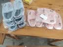 惠夫人 棉拖鞋男冬天室内厚底半包根情侣居家防滑毛绒棉拖鞋女秋冬 秋风 粉色 38-39 (适合37-38码穿) 实拍图