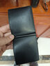 超薄迷你真皮短款小钱包男竖款羊皮驾驶证钱夹青年简约皮夹女软 黑色横款（可放驾驶证和行驶证） 实拍图