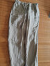 MUJI MUJI 女式  法国亚麻 直筒裤 裤子长裤休闲裤宽版裤阔腿裤亚麻裤 浅灰棕色 S(155/62A) 实拍图