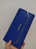 班亚奴（banyanu）钱包女长款三折2025新款女士皮夹时尚真皮大容量多卡位品牌钱夹 蓝色-防盗刷 实拍图
