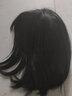 千丝雅 假发女全真发可扎全头套中长发真人发丝蓬松自然气质锁骨发 真发混丝-手织分缝【自然黑】 中发 30cm 实拍图
