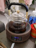 叁坤 全玻璃煮茶器加厚耐高温烧水泡茶壶提梁蒸茶壶茶具套装自动保温电陶炉煮茶壶普洱花茶养生壶 禅道 蒸煮茶壶+黑檀色炉（升级版） 实拍图