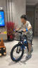 云追雁儿童自行车男女孩6-10-15岁青少年学生中大童单车中小学生山地车 黑蓝色【变速】+骑行礼包 18寸（适合120cm-135cm） 实拍图