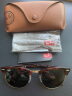 雷朋（RayBan）太阳镜派对达人系列半框墨镜潮流方形男女款时尚眼镜0RB3016礼物 W0366玳瑁色镜框绿色经典镜片 尺寸51 实拍图