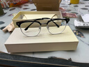 蔡司（ZEISS）镜片近视眼镜框男半框防蓝光辐射可配带散光度数眼睛女钛合金镜架 升级钛材 黑银 配蔡司钻立方1.60防蓝光 0-600度 实拍图