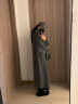 巧丂法式慵懒风灰色中长款毛衣外套女秋冬季2024新款宽松外穿针织开衫 慵懒风毛衣中长款灰色 厚款 均 码 实拍图