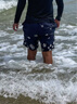 速浪沙滩裤男可下水速干宽松大码温泉泳裤海边 日式落樱（带内衬）L 实拍图