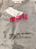 恒源祥100%纯羊毛男士V领薄款修身针织衫毛衣15001002 浅灰 175/92A  实拍图