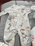 aqpa【195g新疆棉】新生婴儿连体哈衣春秋纯棉衣服宝宝和尚服0-6 橘祥如意+浅咖底橘子 52cm 实拍图