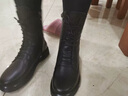 敏蔻头层牛皮经典原宿马丁靴女英伦风小皮鞋复古学生短靴女 薄绒 【一级牛皮 后拉链】 加绒 37 实拍图