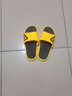 傲万拖鞋居家用防滑男夏季洗澡踩屎感厚底浴室四季外穿凉拖鞋女沙滩鞋 黄色 38-39 实拍图