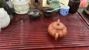 菲享 整块实木茶盘家用茶托盘大号排水式茶海茶台电木色花梨纹沥水盘 花梨纹大简平92*44【带电炉】 实拍图
