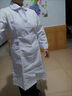 冀衡护士服女款长袖娃娃领白大褂短袖药店美容院工作服秋冬套装医学生 白色长袖娃娃领（单件上衣） XL （125-135斤） 实拍图
