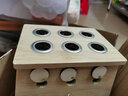 艾采 加厚铁皮加固艾灸盒 多孔温灸盒子随身灸家庭式竹木制艾条盒温炙配自动送艾器具 艾柱可用 六孔艾灸盒+6个推送器 实拍图