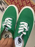 VANS范斯官方 Authentic 44 DX薄荷曼波绿彩虹小爱心帆布鞋 绿色 38 实拍图