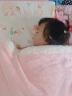 evebaby婴儿毛毯冬季加厚宝宝盖毯儿童幼儿园被子新生儿珊瑚绒毯子秋冬天 粉色 珊瑚绒+羊羔绒 140*110cm 实拍图