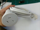 CABLE CREATION一绳电源延长线10A2插/3插弯头插座拖线板插线板新国标3C认证公对母延长线热水器空调电源连接线 【3插弯头】10A转10A延长线-白色 2米 实拍图