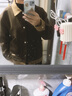 轩森图春秋季男士轻熟风夹克外套男款宽松大码拼接撞色上衣胖子显瘦搭配 jk505咖色夹克 XL (175) 建议140-160斤 实拍图
