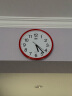 康巴丝（Compas） 挂钟走时客厅办公室钟表挂墙简约创意时钟时尚石英钟现代挂表 3018红色 实拍图