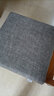 知梦人坐垫记忆棉办公室久坐椅子学生屁股垫慢回弹椅垫凳子座垫餐椅垫 四季麻－银月灰 40*40cm（防滑底+绑带） 实拍图