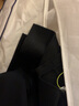 深呼吸DEEP BREATH女装翻领中长款过膝羊毛双面呢子大衣外套女A400619 黑 XL (5码) 实拍图