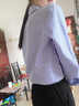 琳茹曼半高领打底衫秋冬修身长袖t恤女韩版紧身薄款黑色内搭上衣 白色【单件装】 M建议90-105斤 实拍图