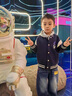真维斯（Jeanswest）男童春秋外套儿童2026新款学院风拼接棒球服男大童春装时尚夹克衫 藏蓝/快乐生活K+太空骑行 150 实拍图