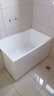 浪鲸（SSWW）卫浴一体成型独立式小户型浴缸家用成人亚克力深泡方形泡澡浴池缸 1.1米独立式浴缸 实拍图