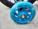 儿童自行车辅助轮童车闪光辩论童车单支撑学车轮子配件 16寸蓝色发光辅助轮一套(配工具) 实拍图