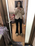 百图betu女装秋季新款东方简奢风手工盘扣环保皮草外套女2409T65 杏色 XS 实拍图