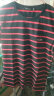hteec香港潮牌小蜜蜂刺绣短袖t恤男夏季条纹海魂衫潮流个性时尚体恤 红色 170/L 晒单实拍图