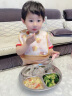 COOKSS婴儿勺子宝宝元宝勺辅食勺316不锈钢儿童训练吃饭汤勺餐具绿单支 实拍图