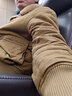 JEEP SPIRIT棉衣男士加绒棉袄羊羔绒棉服休闲男潮毛领外套冬季飞行员夹克衫 土黄色 M 实拍图