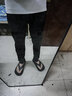 啄木鸟冰丝裤子男宽松2025夏季薄款直筒速干弹力男士休闲裤送父亲节礼物 黑色(冰丝高弹) 30 (建议110-120斤) 实拍图