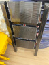 格美居（GEMJU）多功能家用梯子折叠加厚铝合金人字梯花架梯凳便携多功能梯子 航空铝材高承重 三步梯典雅黑 实拍图