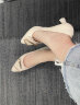 红蜻蜓女鞋新款黑色尖头职业通勤女士高跟鞋优雅气质舒适真皮粗跟单鞋女 米白色WFB31478 38 晒单实拍图