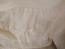 欧苏缦新款全棉韩版蕾丝纯棉床裙单件加厚夹棉床罩床笠带裙边高档床盖 高端绣花-米黄夹棉 180*220cm床裙+2个枕套 实拍图