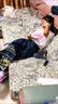 罗蒙马面裙汉服女童国风套装新中式古装演出服 黑色套装 120 实拍图