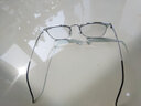 CHASM近视眼镜男痞帅型男大脸钛材眼镜框架女配防蓝光变色高度近视散光 黑银商务款 配1.56变色两用镜片(度数备注) 实拍图
