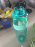 富光 大容量塑料水杯子男便携水瓶太空杯户外运动大号双口设计水杯 3000ml青色 实拍图