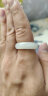 非诺  和田玉羊脂玉戒指男女款情侣对戒指环 条宽10mm内径约21mm 晒单实拍图