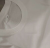 南极人纯棉短袖t恤男女背心夏季圆领体恤男士汗衫半袖情侣打底衫上衣白T 实拍图