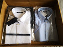 雅戈尔（YOUNGOR）短袖衬衫男纯色提花DP免烫衬衫纯棉面料抗皱易打理新品 GSDP100168BBA白色 39 实拍图
