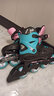 罗勒布雷德（Rollerblade）轮滑鞋儿童溜冰鞋专业男孩女童初学者全套装可调节旱冰FURY 黑祖母绿鞋 M （33-38码） 实拍图